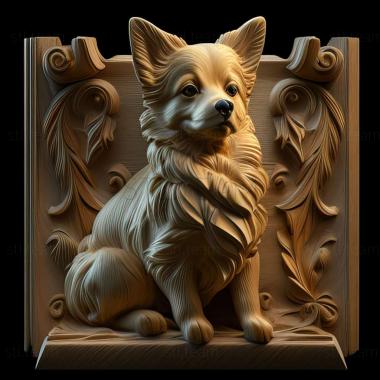 3D model Volpino Italiano dog (STL)